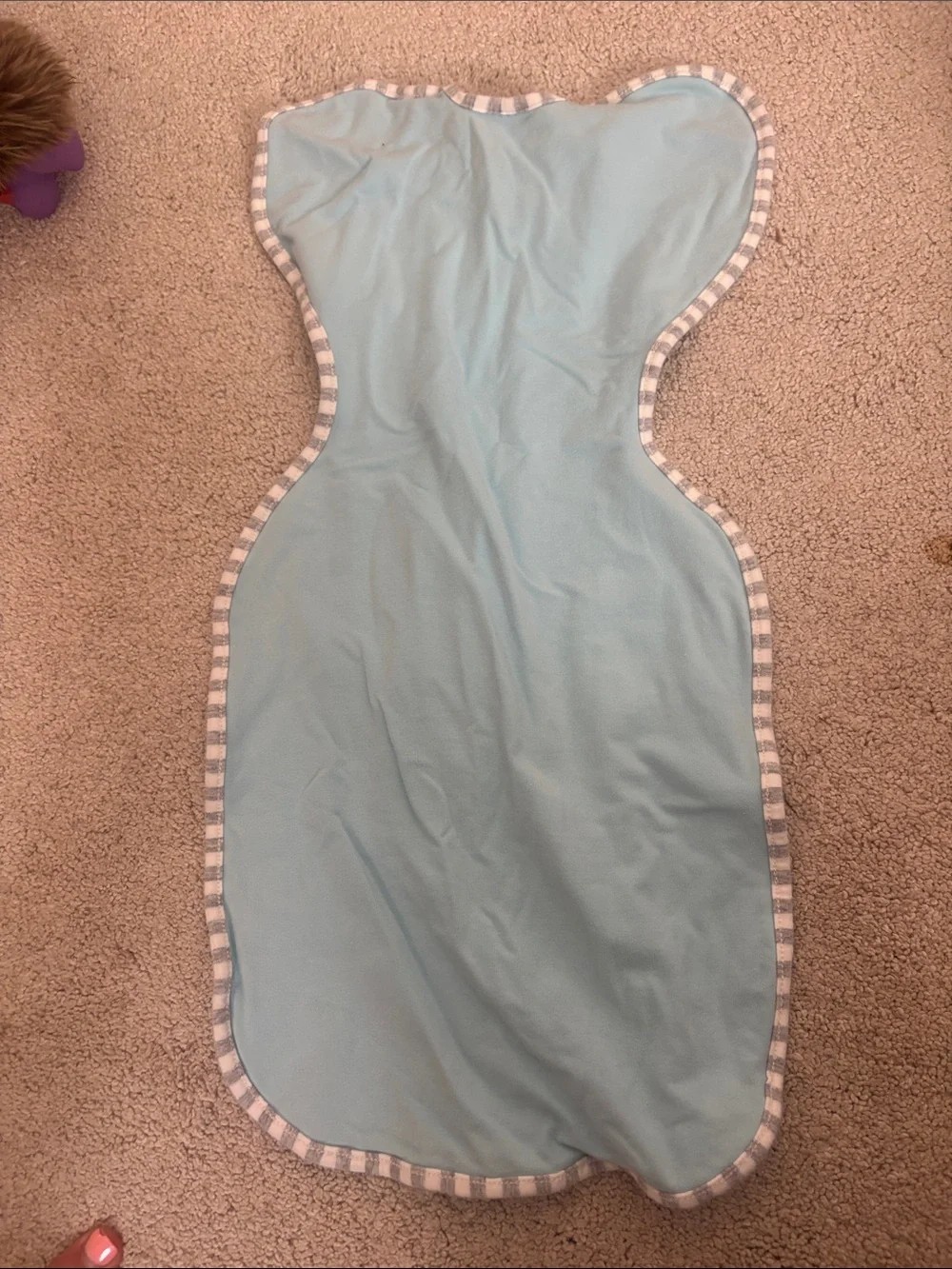 Love to Dean Baby Blue Swaddle Sleep Sack Zipper Pajama - Soft Light Blue
